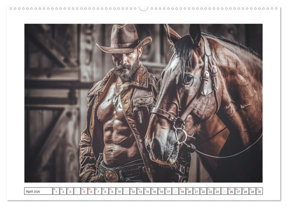 Im Bann des Cowboys (CALVENDO Premium Wandkalender 2026)