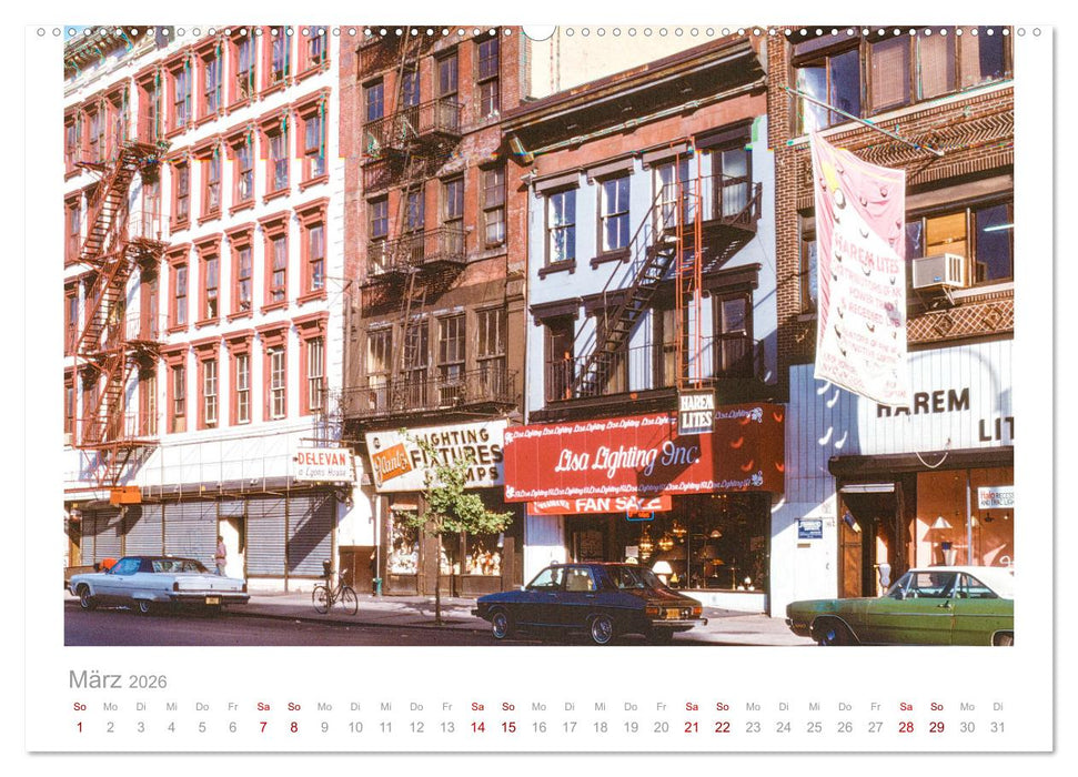 New York in 1975 (CALVENDO Premium Wandkalender 2026)