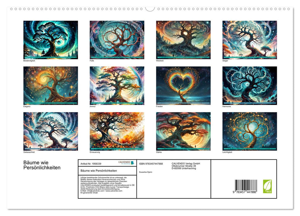 Bäume wie Persönlichkeiten (CALVENDO Premium Wandkalender 2026)