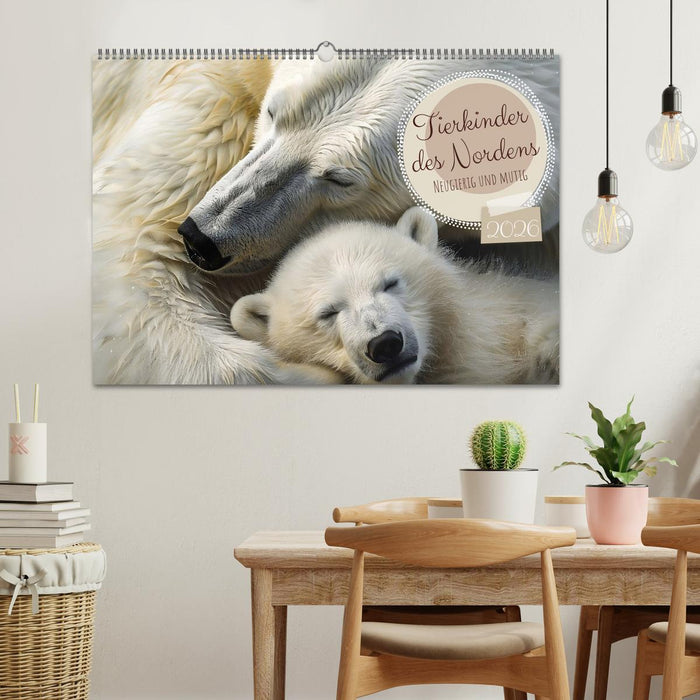 Tierkinder des Nordens (CALVENDO Wandkalender 2026)
