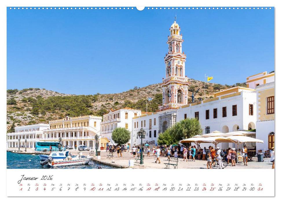Das bezaubernde Symi (CALVENDO Premium Wandkalender 2026)