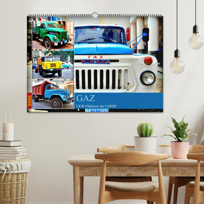 GAZ - LKW-Oldtimer der UdSSR (CALVENDO Wandkalender 2026)