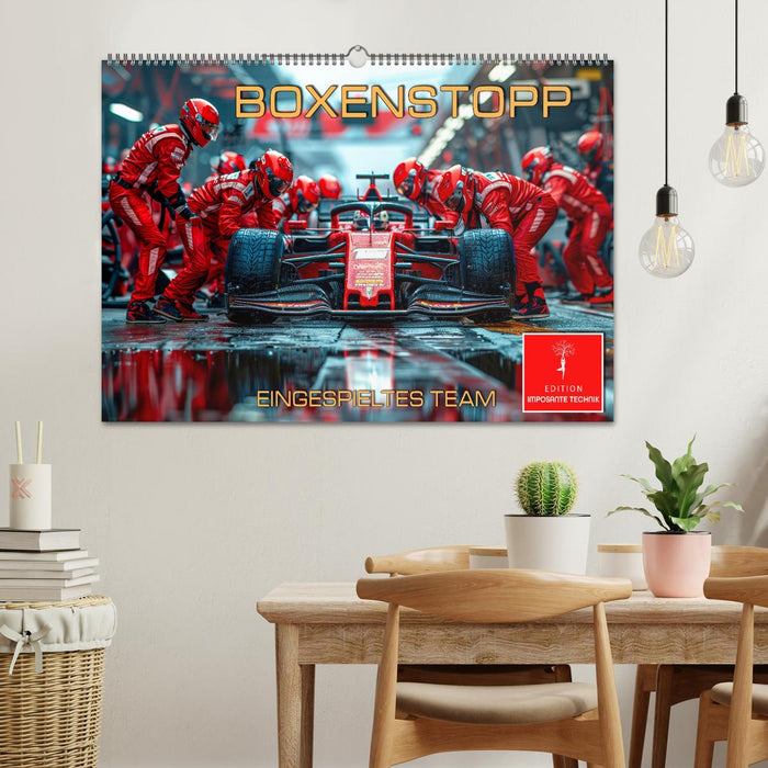 Boxenstopp - eingespieltes Team (CALVENDO Wandkalender 2026)