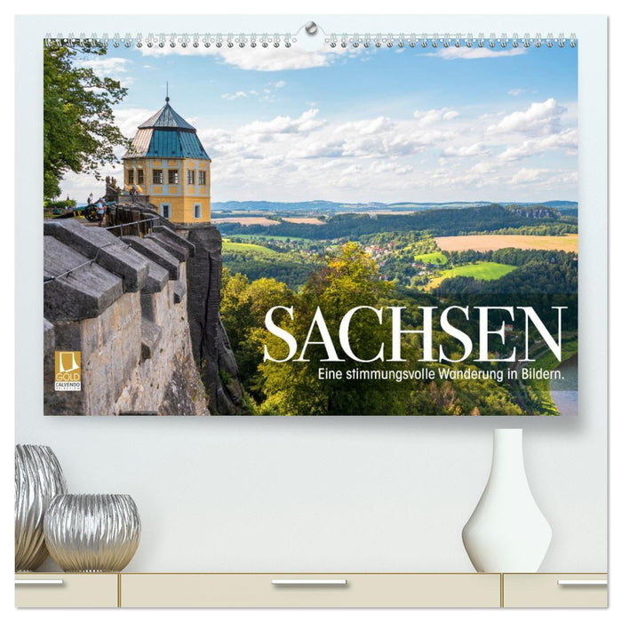 Sachsen - Eine stimmungsvolle Wanderung in Bildern (CALVENDO Premium Wandkalender 2026)