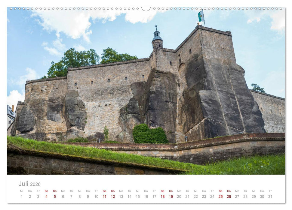 Sachsen - Eine stimmungsvolle Wanderung in Bildern (CALVENDO Premium Wandkalender 2026)
