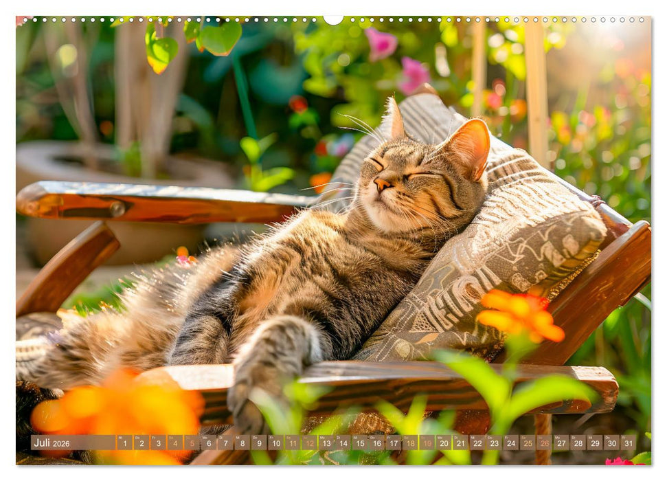 Katzen-Alltag - Ein witziges Jahr mit Kater Tommy (CALVENDO Premium Wandkalender 2026)