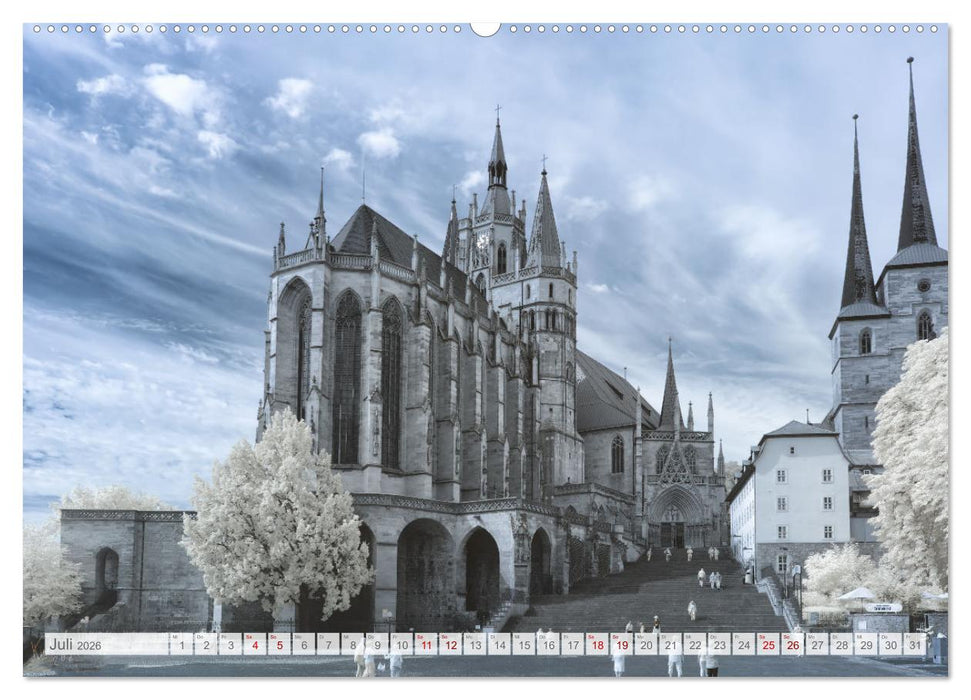 Erfurt - Infrarotfotografien von Kurt Lochte (CALVENDO Premium Wandkalender 2026)