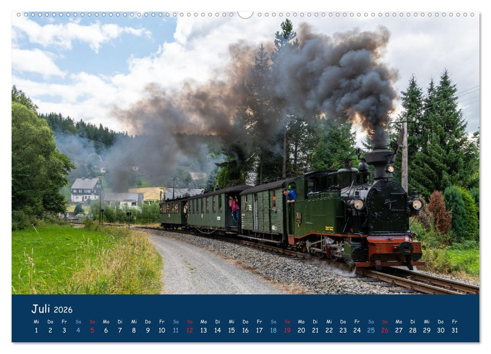 Unter Dampf im Osten (CALVENDO Premium Wandkalender 2026)