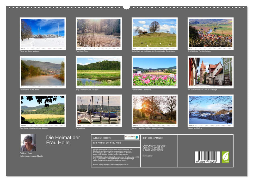 Die Heimat der Frau Holle (CALVENDO Premium Wandkalender 2026)