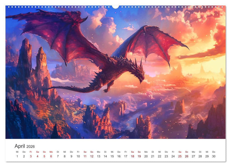 Das Jahr der Drachen (CALVENDO Wandkalender 2026)