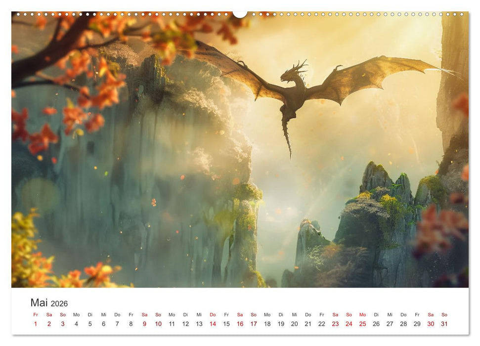 Das Jahr der Drachen (CALVENDO Wandkalender 2026)