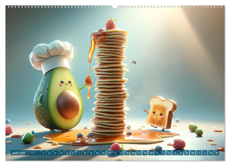 Avocado & Toast - Küchenspäße das ganze Jahr (CALVENDO Premium Wandkalender 2026)