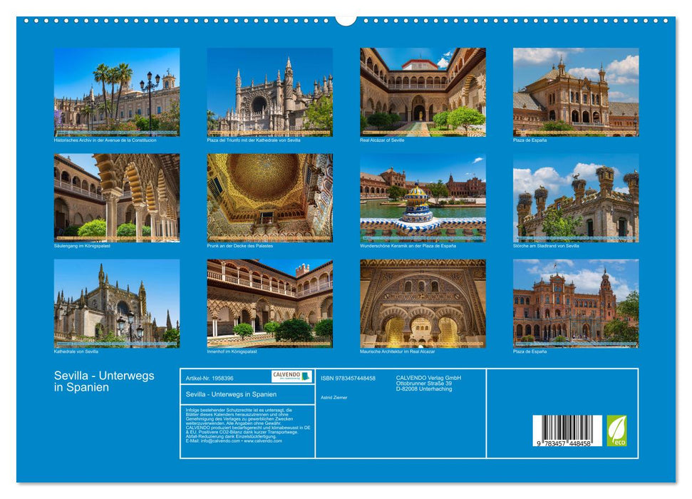 Sevilla - Unterwegs in Spanien (CALVENDO Premium Wandkalender 2026)