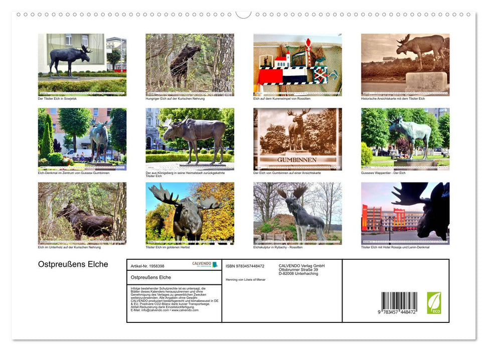 Ostpreußens Elche (CALVENDO Premium Wandkalender 2026)