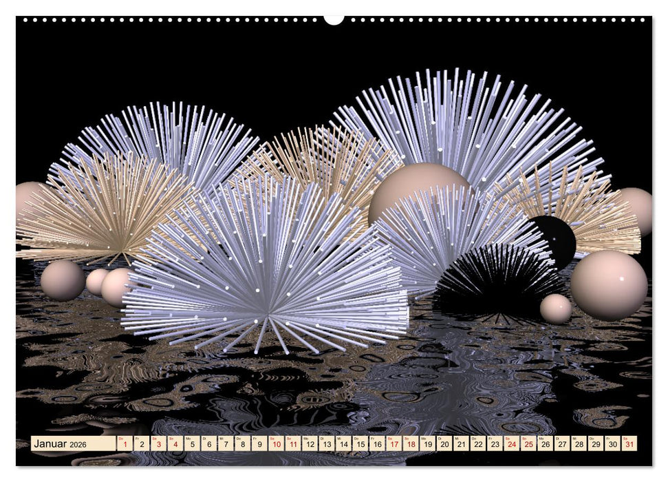 VARIATIONEN in BEIGE (CALVENDO Premium Wandkalender 2026)