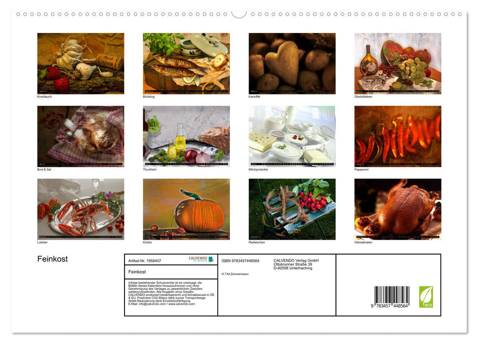 Feinkost (CALVENDO Premium Wandkalender 2026)