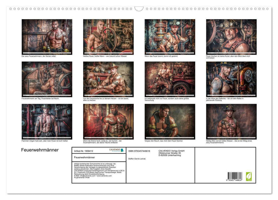 Feuerwehrmänner (CALVENDO Wandkalender 2026)