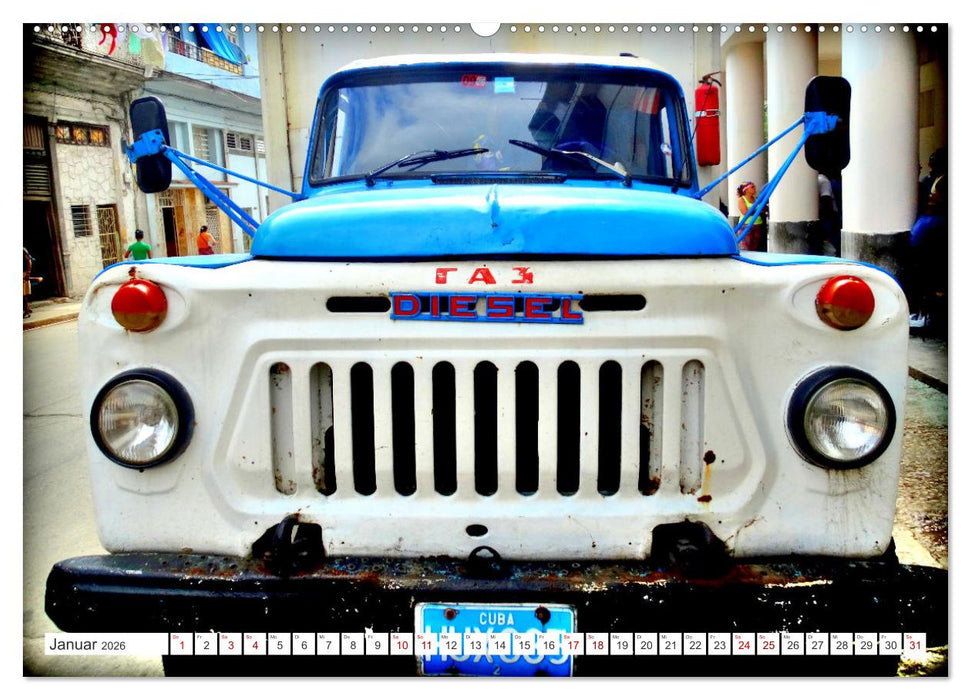 GAZ - LKW-Oldtimer der UdSSR (CALVENDO Premium Wandkalender 2026)