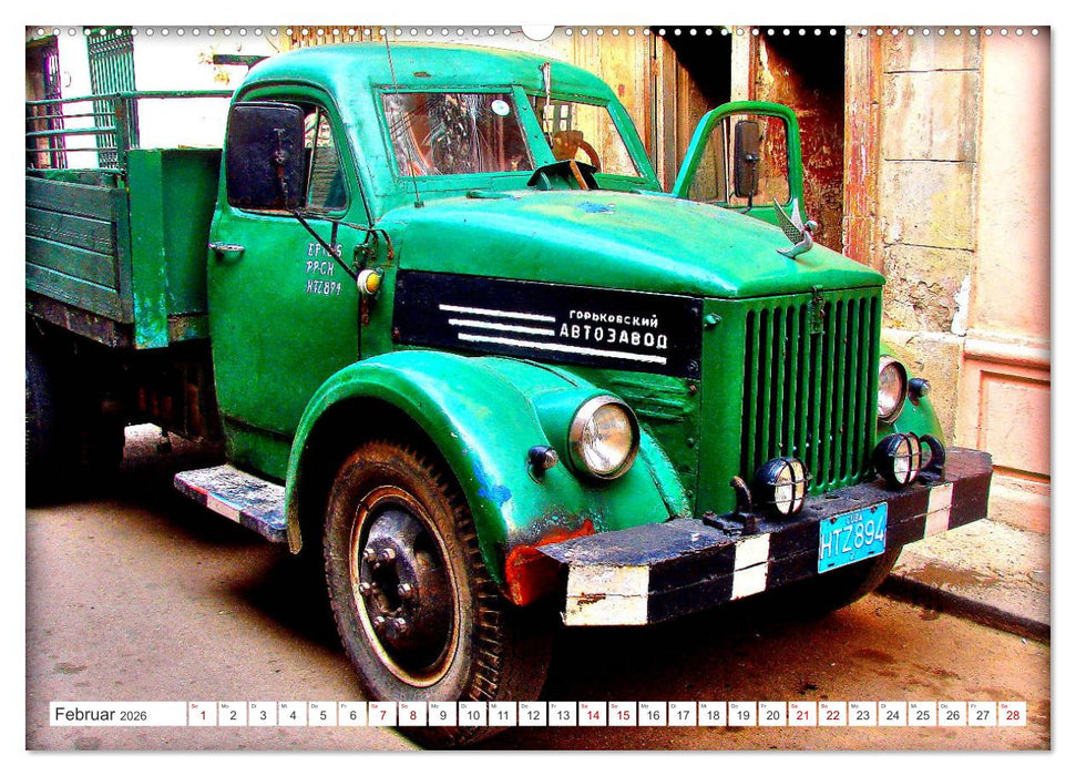 GAZ - LKW-Oldtimer der UdSSR (CALVENDO Premium Wandkalender 2026)