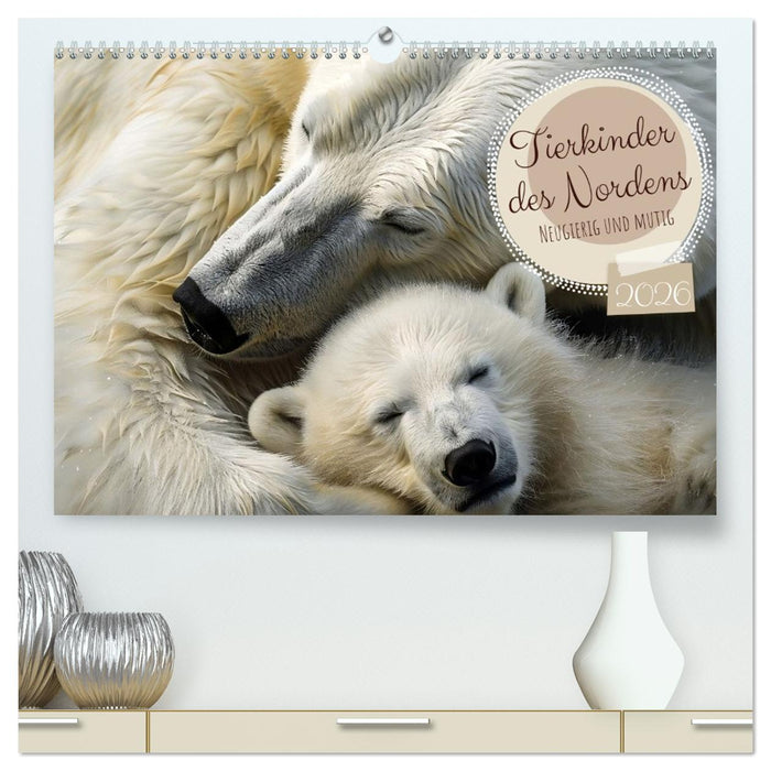 Tierkinder des Nordens (CALVENDO Premium Wandkalender 2026)