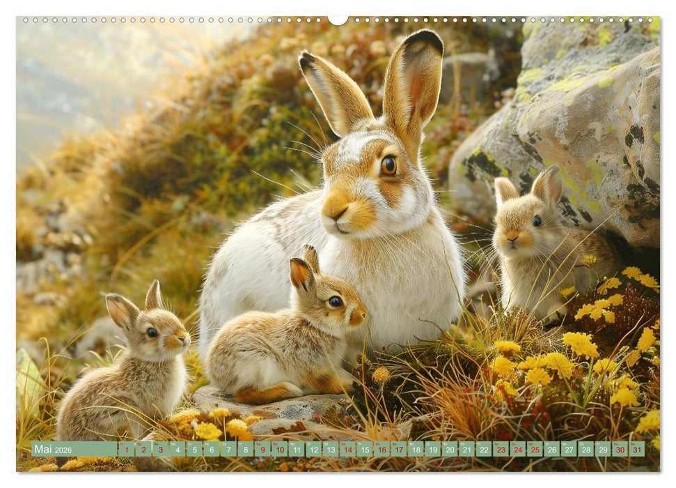 Tierkinder des Nordens (CALVENDO Premium Wandkalender 2026)