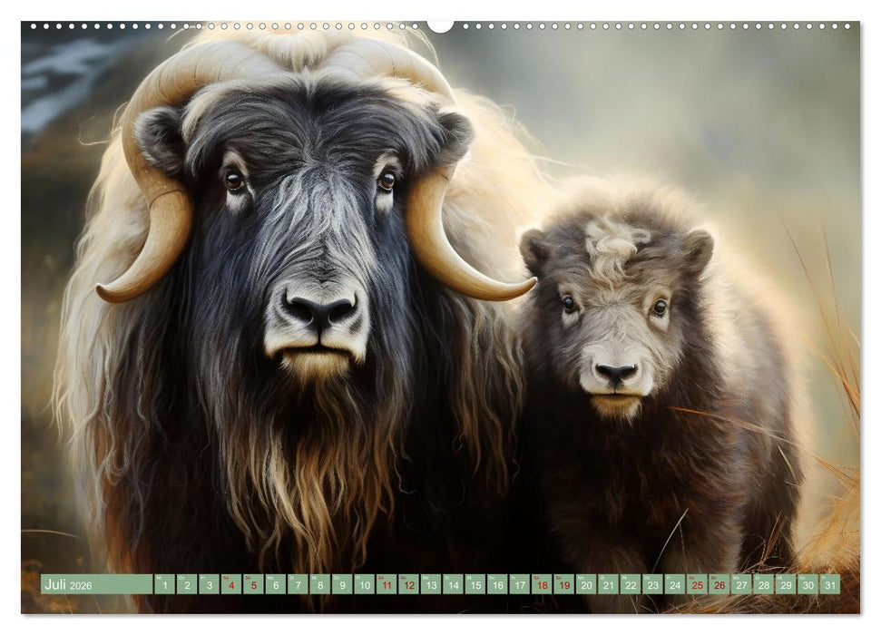 Tierkinder des Nordens (CALVENDO Premium Wandkalender 2026)