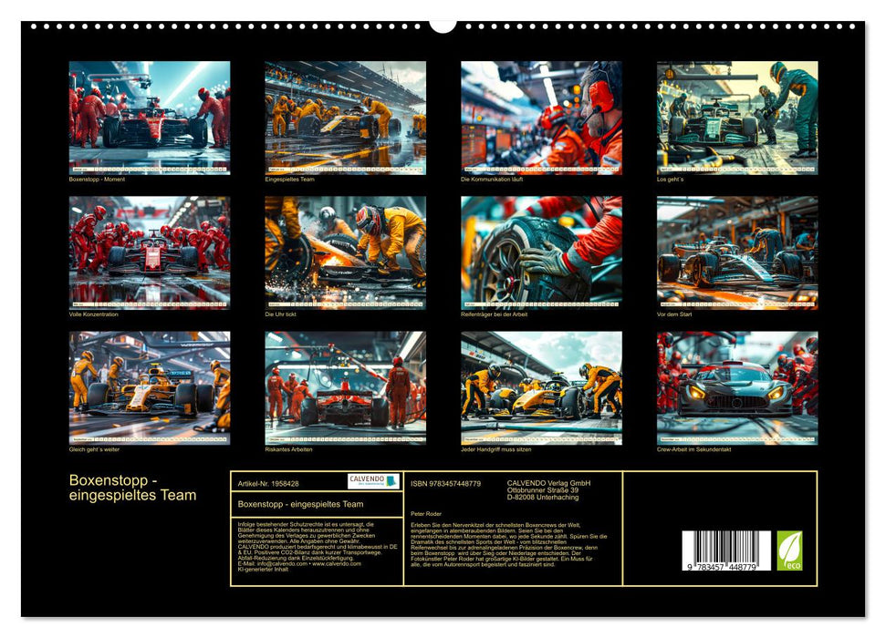 Boxenstopp - eingespieltes Team (CALVENDO Premium Wandkalender 2026)