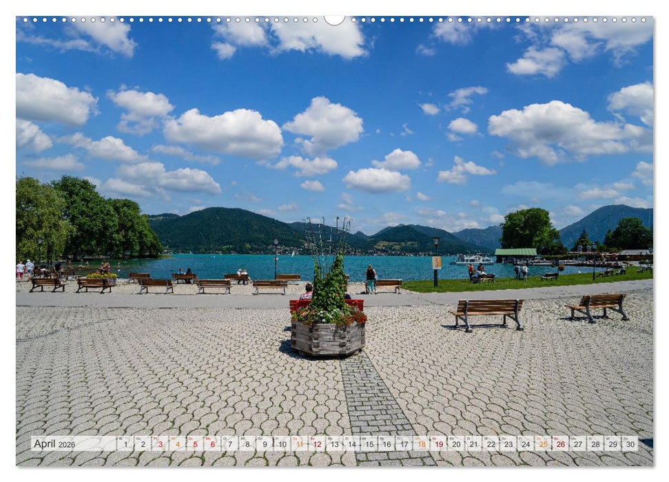 Der Tegernsee - Urlaubsparadies Bayerische Voralpen (CALVENDO Premium Wandkalender 2026)