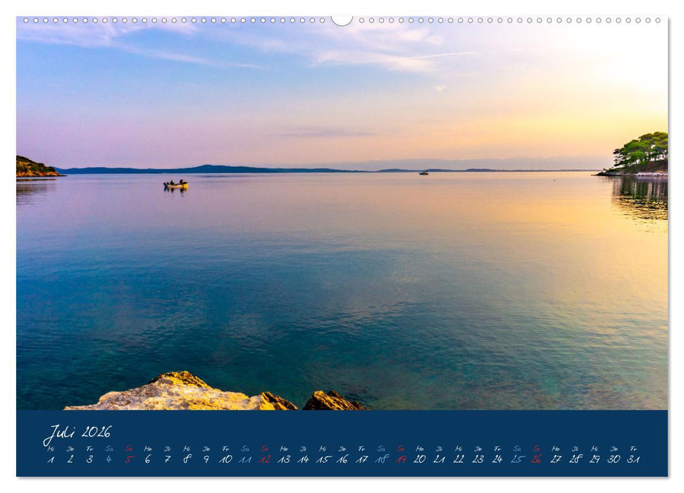Kroatien Die wunderschöne Küste vor Zadar (CALVENDO Premium Wandkalender 2026)
