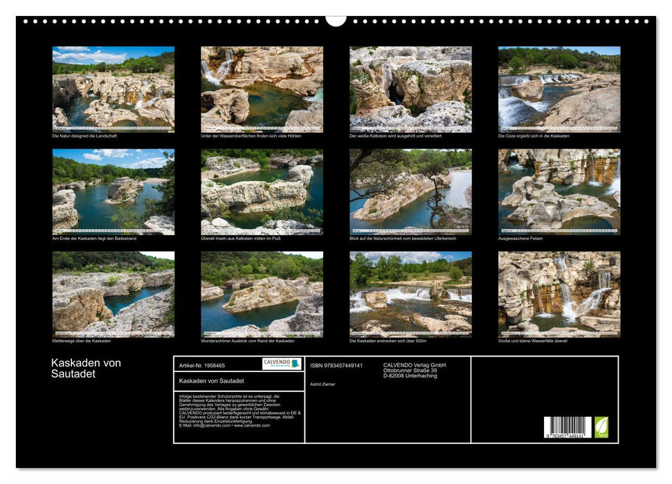Kaskaden von Sautadet (CALVENDO Wandkalender 2026)