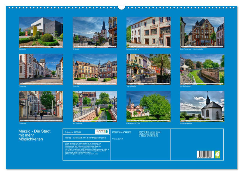 Merzig - Die Stadt mit mehr Möglichkeiten (CALVENDO Wandkalender 2026)