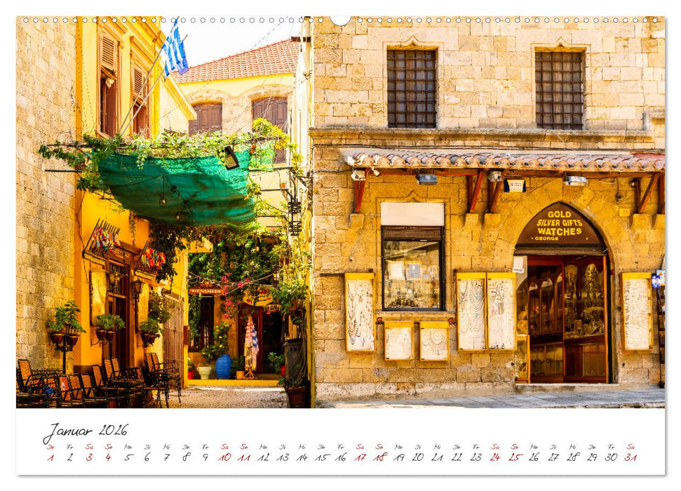 Rhodos - Die faszinierende Insel in der Ägäis (CALVENDO Premium Wandkalender 2026)