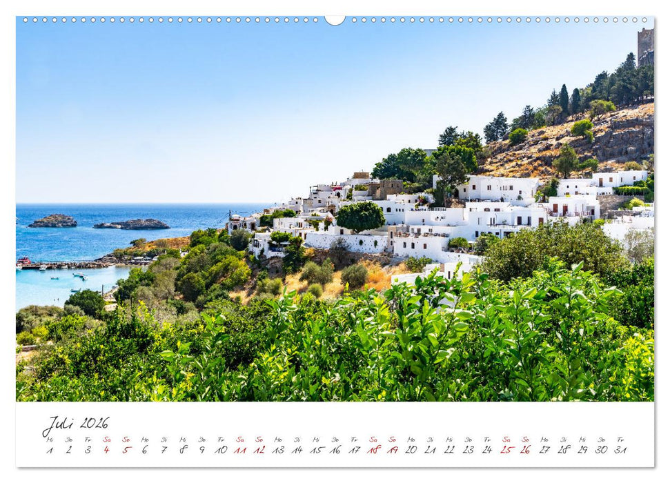 Rhodos - Die faszinierende Insel in der Ägäis (CALVENDO Premium Wandkalender 2026)