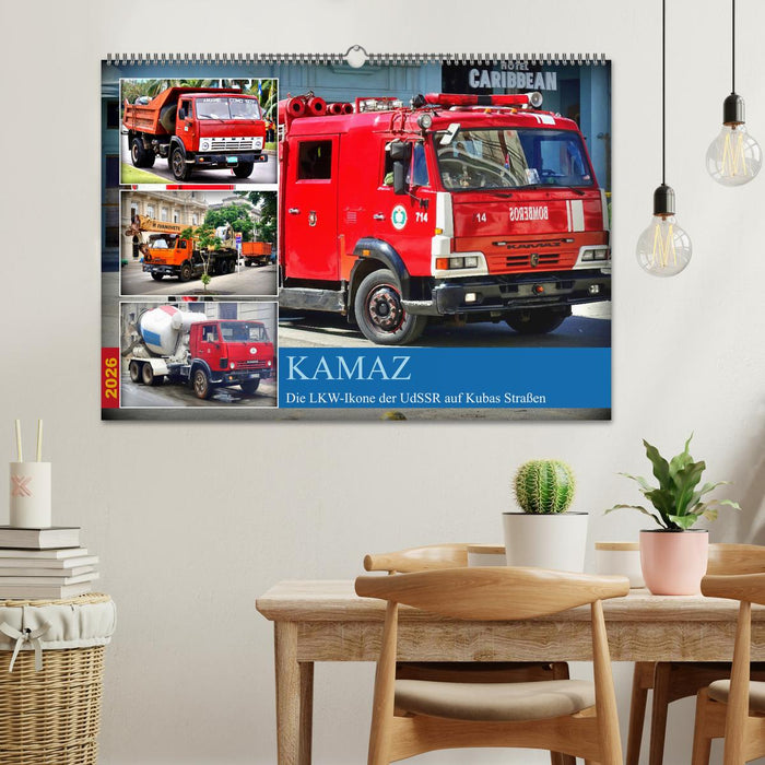 KAMAZ - Die LKW-Ikone der UdSSR auf Kubas Straßen (CALVENDO Wandkalender 2026)