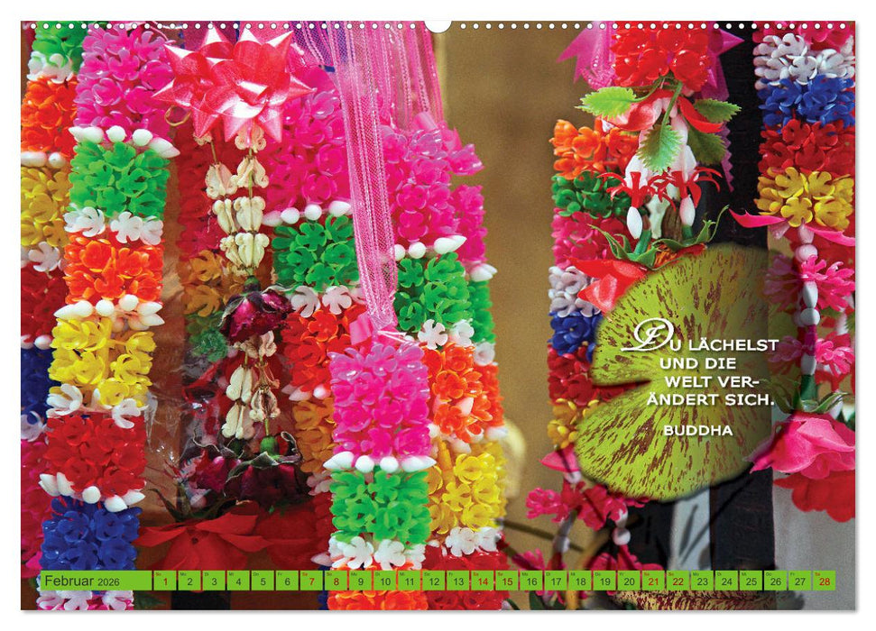 Buddhas Worte - Der Weg zur Achtsamkeit (CALVENDO Wandkalender 2026)