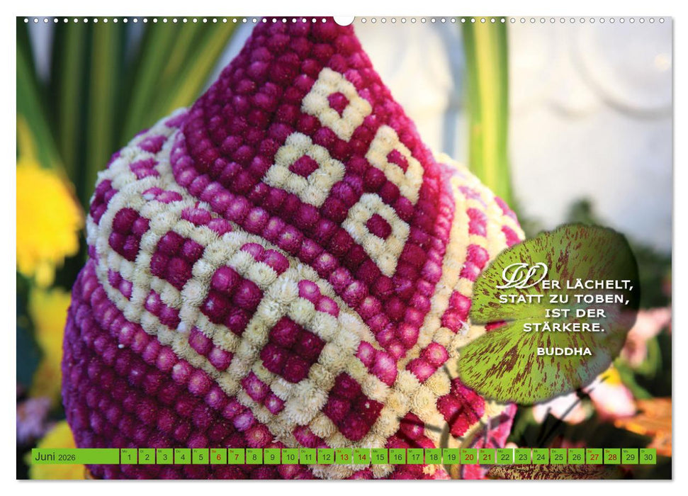 Buddhas Worte - Der Weg zur Achtsamkeit (CALVENDO Wandkalender 2026)