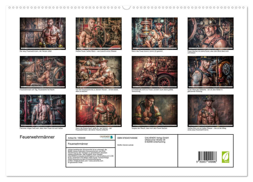 Feuerwehrmänner (CALVENDO Premium Wandkalender 2026)