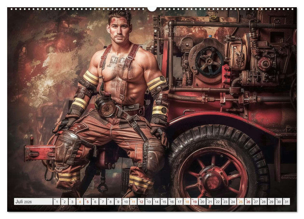 Feuerwehrmänner (CALVENDO Premium Wandkalender 2026)