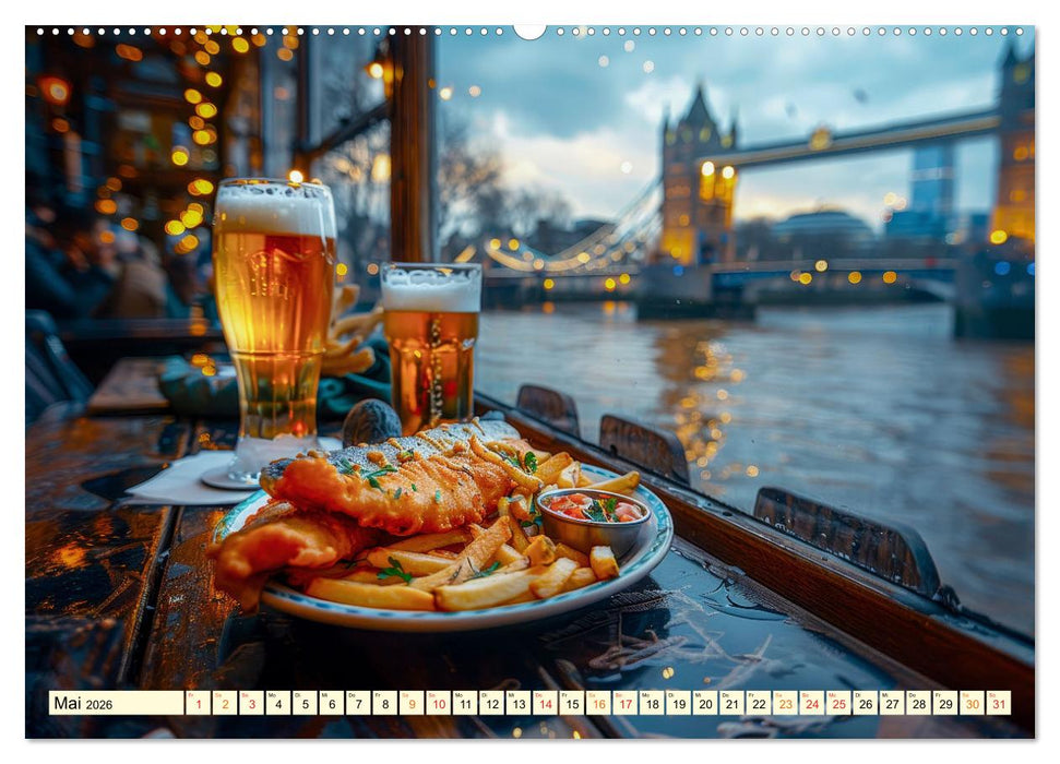 Europa für Gourmets - landestypische Gerichte erleben (CALVENDO Wandkalender 2026)