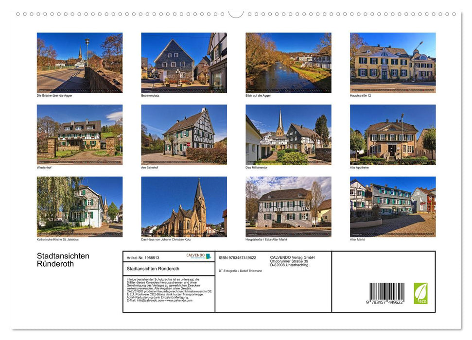 Stadtansichten Ründeroth (CALVENDO Premium Wandkalender 2026)