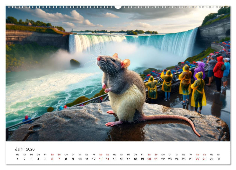 Ratten auf Reisen (CALVENDO Wandkalender 2026)
