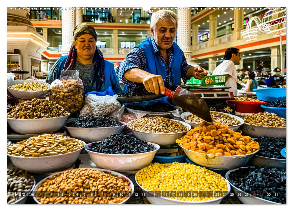 Duschanbe – Hauptstadt von Tadschikistan (CALVENDO Premium Wandkalender 2026)