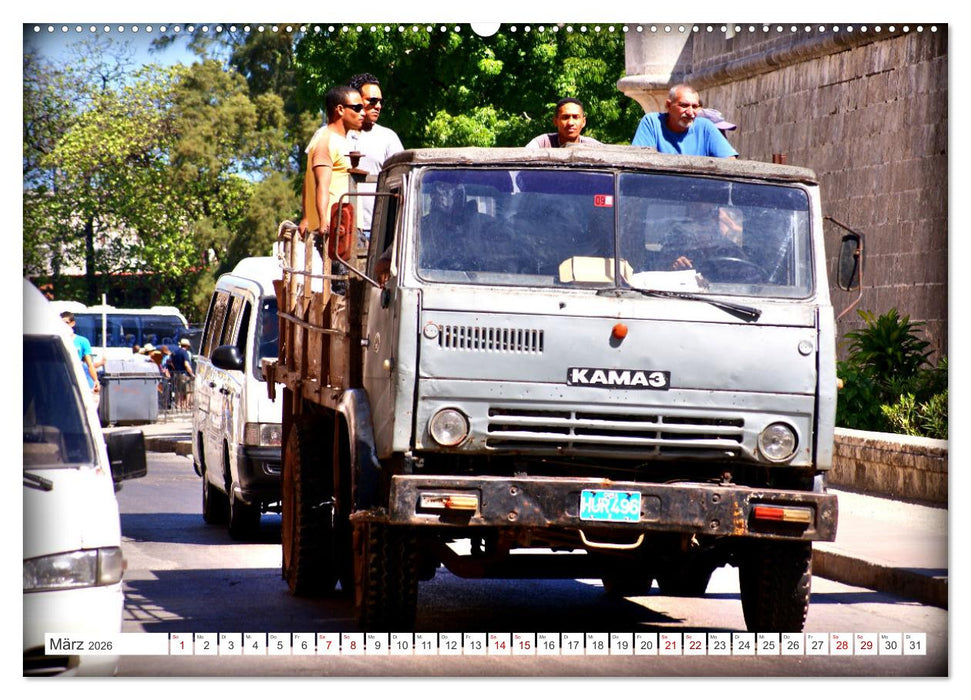 KAMAZ - Die LKW-Ikone der UdSSR auf Kubas Straßen (CALVENDO Premium Wandkalender 2026)