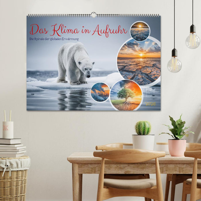 Das Klima in Aufruhr - Die Spirale der globalen Erwärmung (CALVENDO Wandkalender 2026)