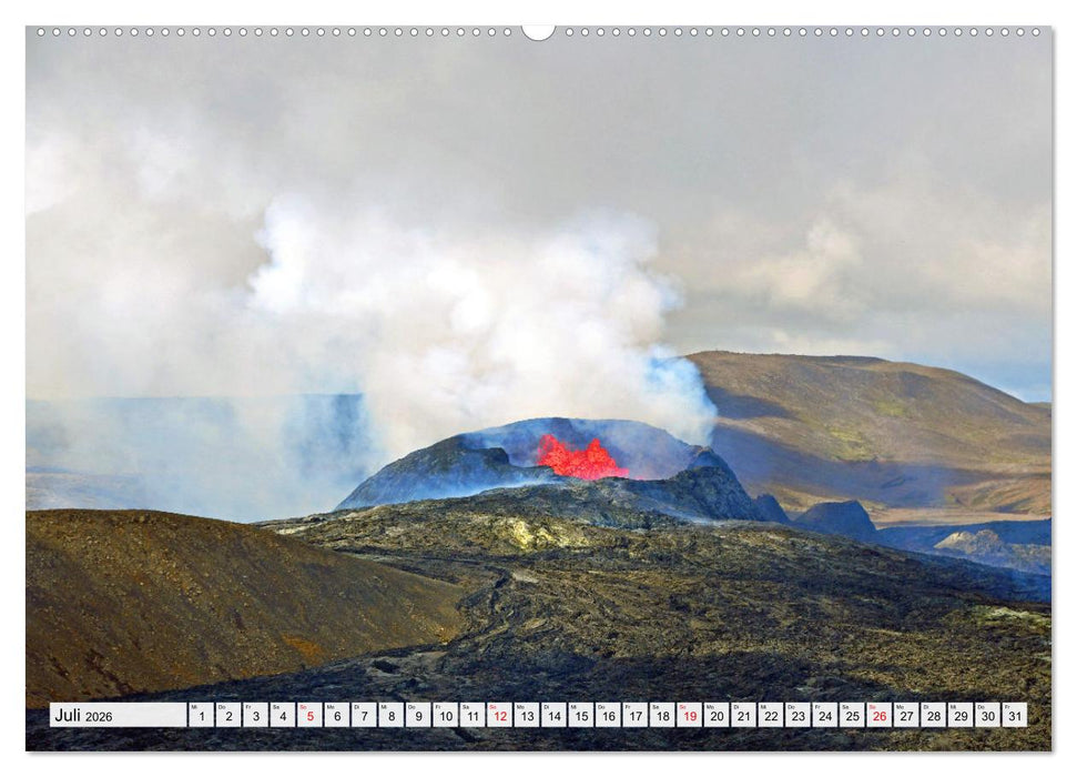 FAGRADALSFJALL 2021, Islands spektakulärer Vulkanausbruch (CALVENDO Premium Wandkalender 2026)