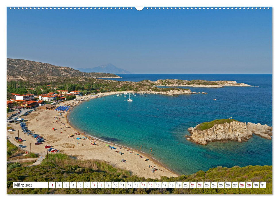 Chalkidiki - Urlaubsparadies in Nordgriechenland (CALVENDO Premium Wandkalender 2026)