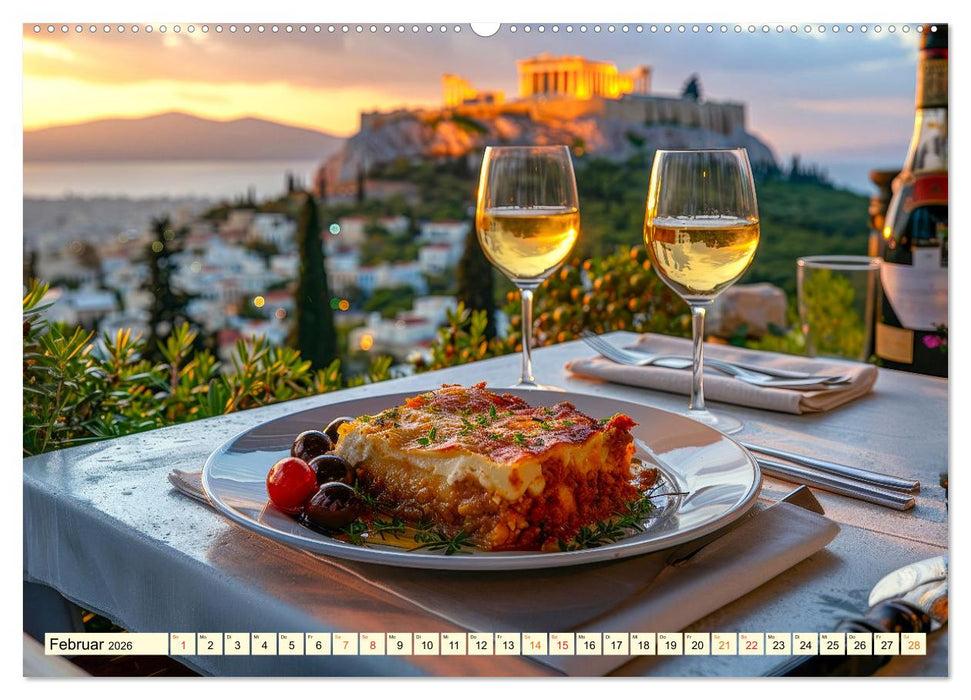 Europa für Gourmets - landestypische Gerichte erleben (CALVENDO Premium Wandkalender 2026)