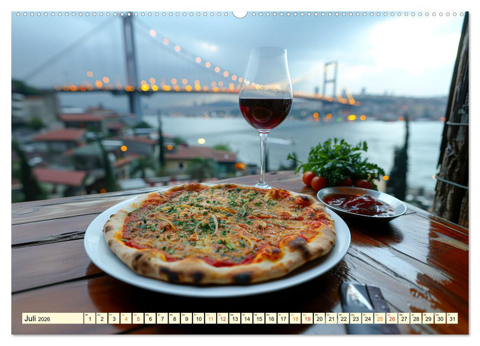Europa für Gourmets - landestypische Gerichte erleben (CALVENDO Premium Wandkalender 2026)