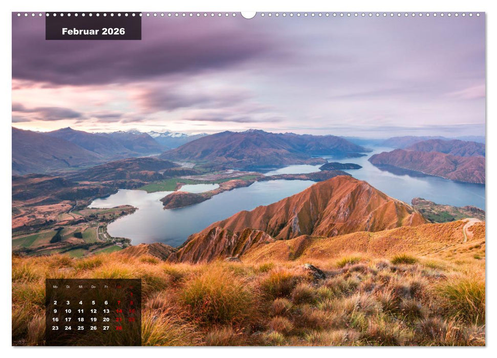 Neuseeland - Traumlandschaften aus einem Naturparadies (CALVENDO Premium Wandkalender 2026)