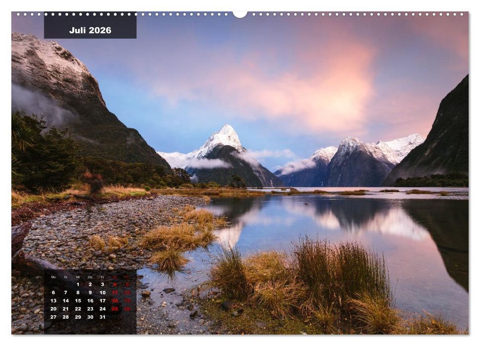 Neuseeland - Traumlandschaften aus einem Naturparadies (CALVENDO Premium Wandkalender 2026)